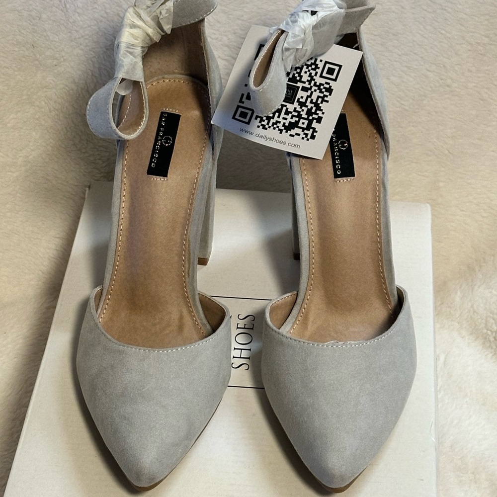 Chic Gray Women's Heels